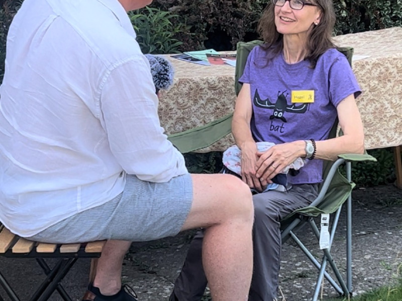 hazel being interviewed for a podcast sept hazel being interviewed for a podcast sept